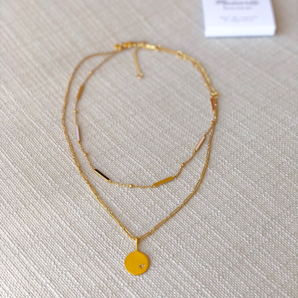*NWT* Madewell Spark Pendant Necklace Set